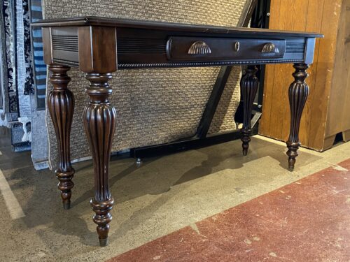 Espresso Brown Fluted Leg Sofa Table