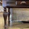 Espresso Brown Fluted Leg Sofa Table