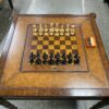 Mixed Wood Chess/ Gaming Table w/ Pieces