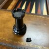 Mixed Wood Chess/ Gaming Table w/ Pieces