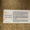 ETHAN ALLEN Tan Chenille Sofa