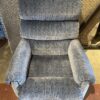 LA-Z-BOY Storm Blue Manual Reclining Swivel Armchair