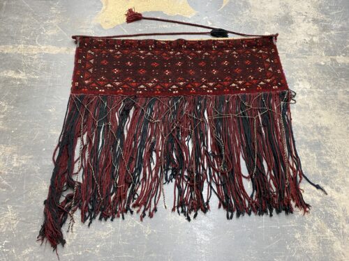 Vintage Traditional Ersari Turkoman Torbu Decorative Rug