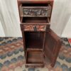 Ornate Vintage African Hand Carved Wooden Cabinet