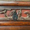 Ornate Vintage African Hand Carved Wooden Cabinet