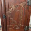Ornate Vintage African Hand Carved Wooden Cabinet