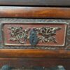 Ornate Vintage African Hand Carved Wooden Cabinet