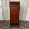 Ornate Vintage African Hand Carved Wooden Cabinet