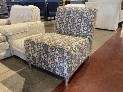 Mod Pattern Armless Lounge Chair