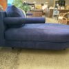 B&B ITALIA "Sity" Sectional Sofa in White and Blue Suede by Antonio Citterio