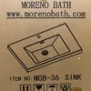 NEW! MORENO BATH 30" MOB Sink Top