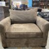 MACY'S Modern Concept Armchair w/ Ottoman