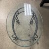 Wrought Iron Glass Sofa Table