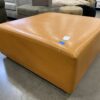 MARTIN/BRATTRUD Nectarine Leather Square Ottoman