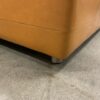 MARTIN/BRATTRUD Nectarine Leather Square Ottoman
