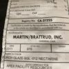 MARTIN/BRATTRUD Nectarine Leather Square Ottoman