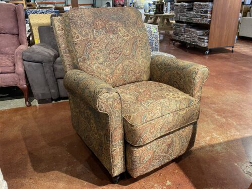 Paisley Push Back Recliner Chair