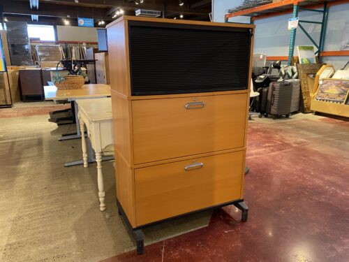IKEA Effektiv Tambour Door Lockable Filing Cabinet