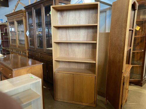 Tall Bookcase w/ Magnetic Door Storage