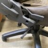 DOWINX Brown Leather Gaming Chair with Pull Out Footstool