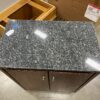 Dark Wood Cabinet with Grey Quartz Top