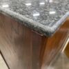 Dark Wood Cabinet with Grey Quartz Top