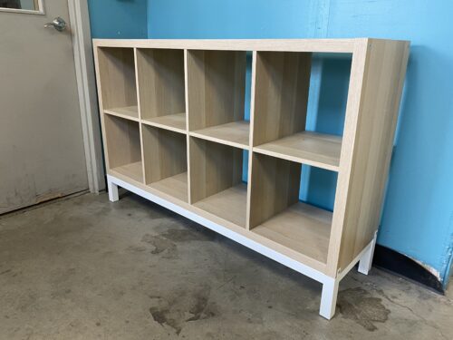 IKEA Kallax Beige Wood Cubbie Shelf