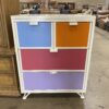 LITTLE MISS MATCHED White Metal Framed Reversible Drawer Dresser