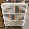 LITTLE MISS MATCHED White Metal Framed Reversible Drawer Dresser