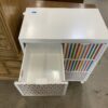 LITTLE MISS MATCHED White Metal Framed Reversible Drawer Dresser