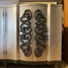 COAST TO COAST Antiqued Silver 4-Door Bar Cabinet