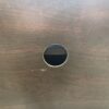 Mahogany Cabinet w/ Glass Doors
