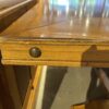 Trestle Base Dining Table with Nailhead Stud Details