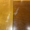 Trestle Base Dining Table with Nailhead Stud Details