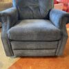 Blue Rocking Power Recliner