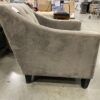 Grey Velvet Tufted Accent Chair