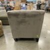 Grey Velvet Tufted Accent Chair