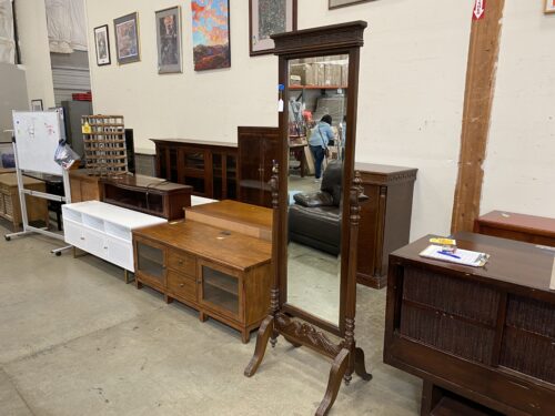 Full Length Wood Frame Dressing Mirror