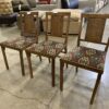 LEG-O-MATIC Vintage Set of 3 Folding Wood Chairs