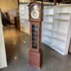 Grandfather Clock with Rainbow Stain Glass Door