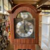 Grandfather Clock with Rainbow Stain Glass Door