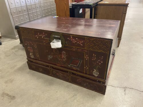 Vintage Hand Painted Trunk
