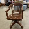Vintage Heavy Wood Office Chair