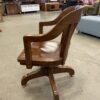 Vintage Heavy Wood Office Chair