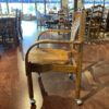 Cane and Oak Bentwood Chair on Caster Wheels (Set of 6)