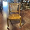 Cane and Oak Bentwood Chair on Caster Wheels (Set of 6)