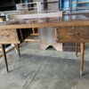 Vintage MCM Wood 2 Drawer Desk