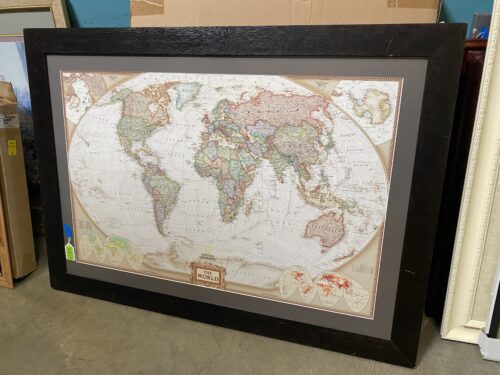 NATIONAL GEOGRAPHIC Framed World Map Print