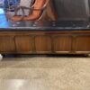 LANE Cedar Chest with Black Tufted Top and Casters Wheels