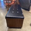 LANE Cedar Chest with Black Tufted Top and Casters Wheels